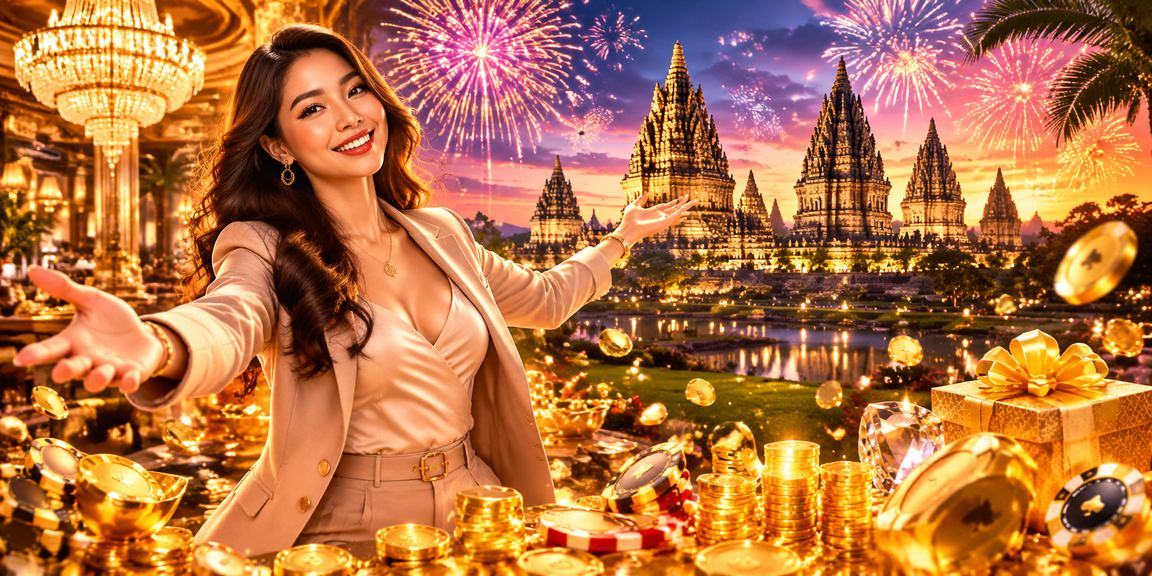 Suasana festival meriah dengan pengguna menikmati penawaran rebate dan bonus